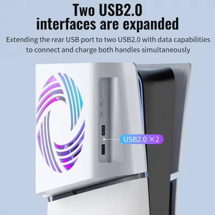 Aolion AL-P5272 RGB Cooling Fan for PS5 - Image 7